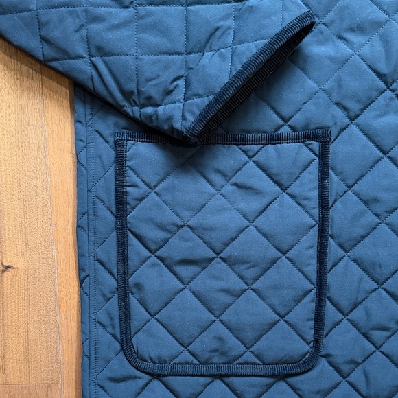TOTEME Corduroy Trim Black Quilted Jacket / Small - Picture 4 of 11